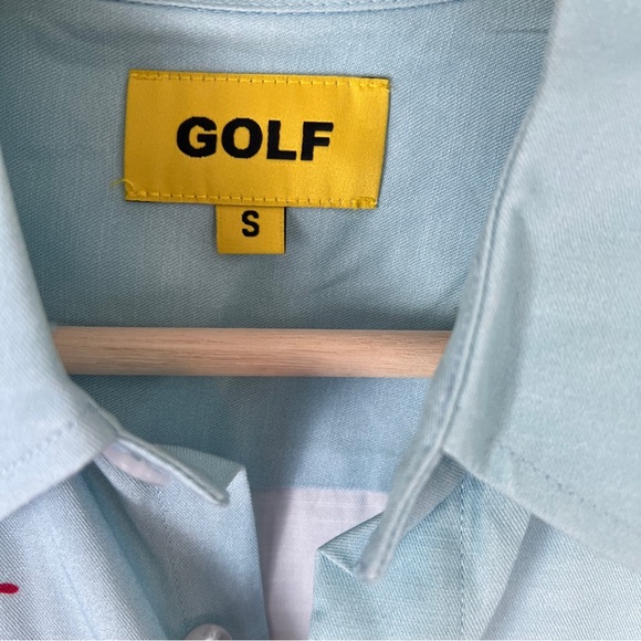 Golf Wang Tyler Light Blue Graphic Ashes 2 Ashes Button Down Shirt Small - Picture 2 of 6